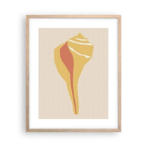 Poster in cornice rovere chiaro - Astrazione organica: crescita - 40x50 cm