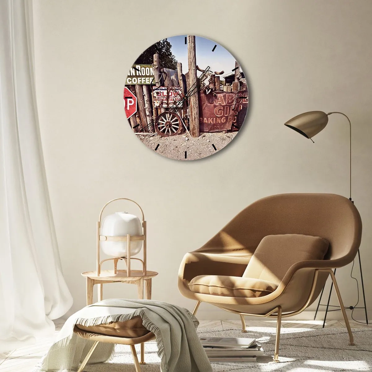 Orologio da parete - Orologio in Vetro - E il tempo si è fermato - 40x40 cm