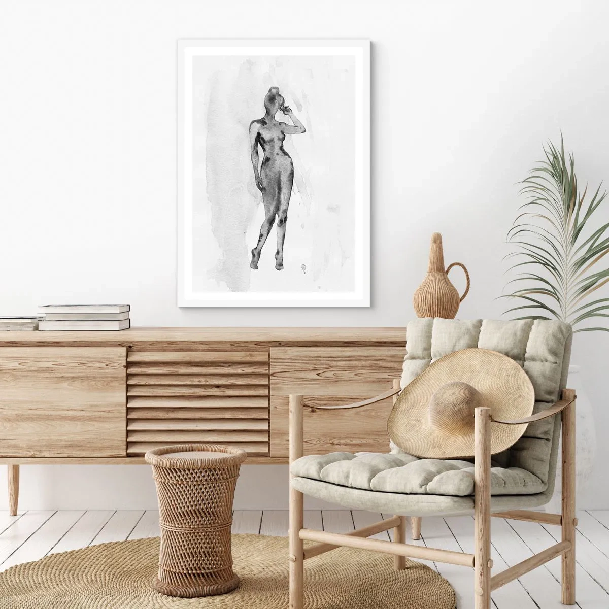 Poster in cornice bianca - Studio di ideale di bellezza - 50x70 cm