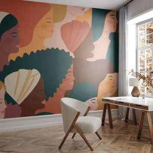 Fotomurale su misura Premium Sand - Solo femminilità - Donna, Arte Moderna, Africa