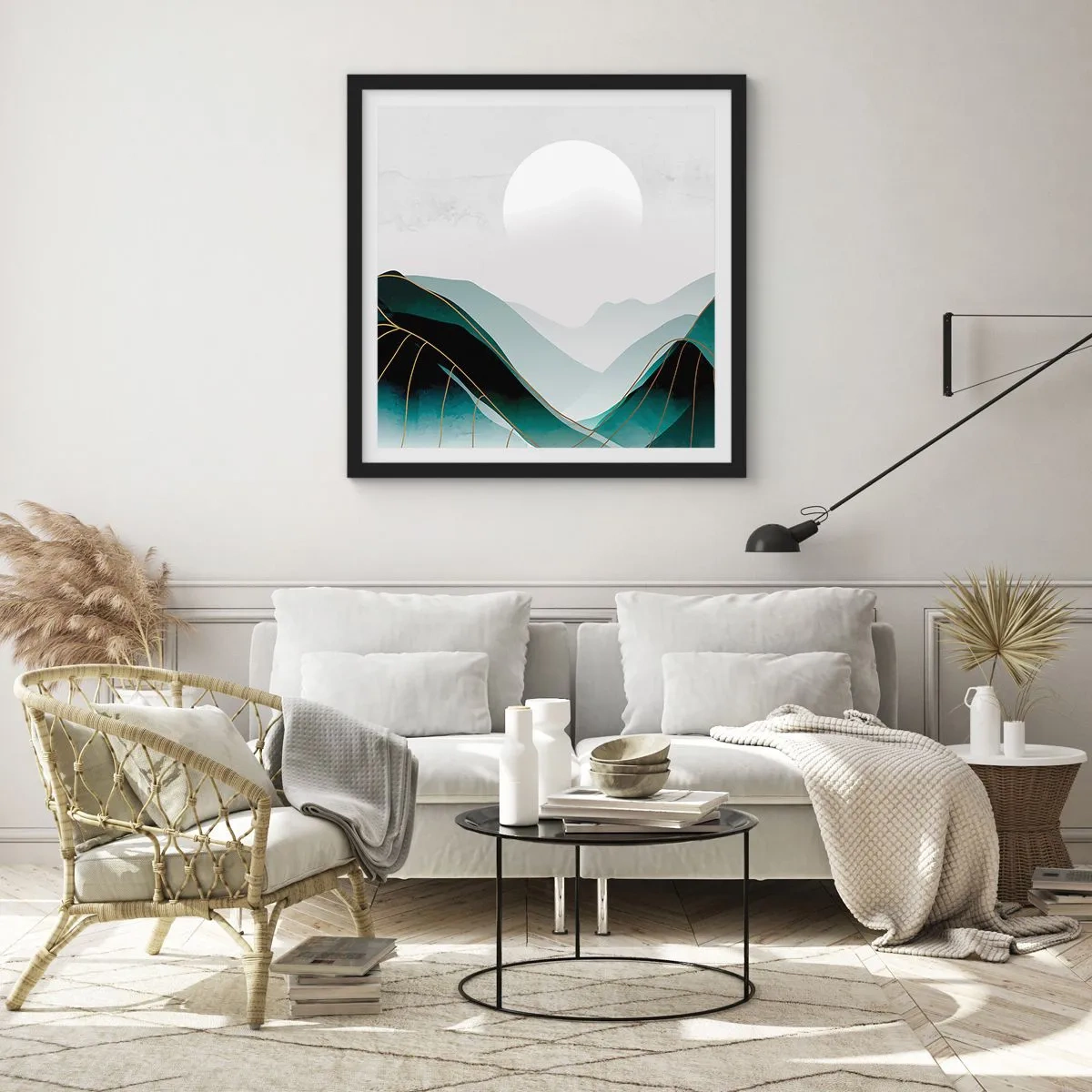 Poster in cornice nera - In tutta la maestà - 40x40 cm