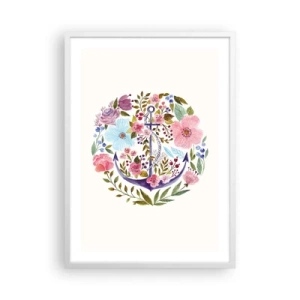 Poster in cornice bianca - Il bel sogno del marinaio - 50x70 cm
