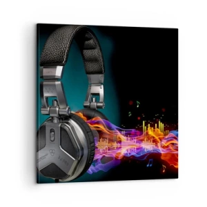 Quadro su tela - Stampe su Tela - Nel fuoco della musica - 60x60 cm