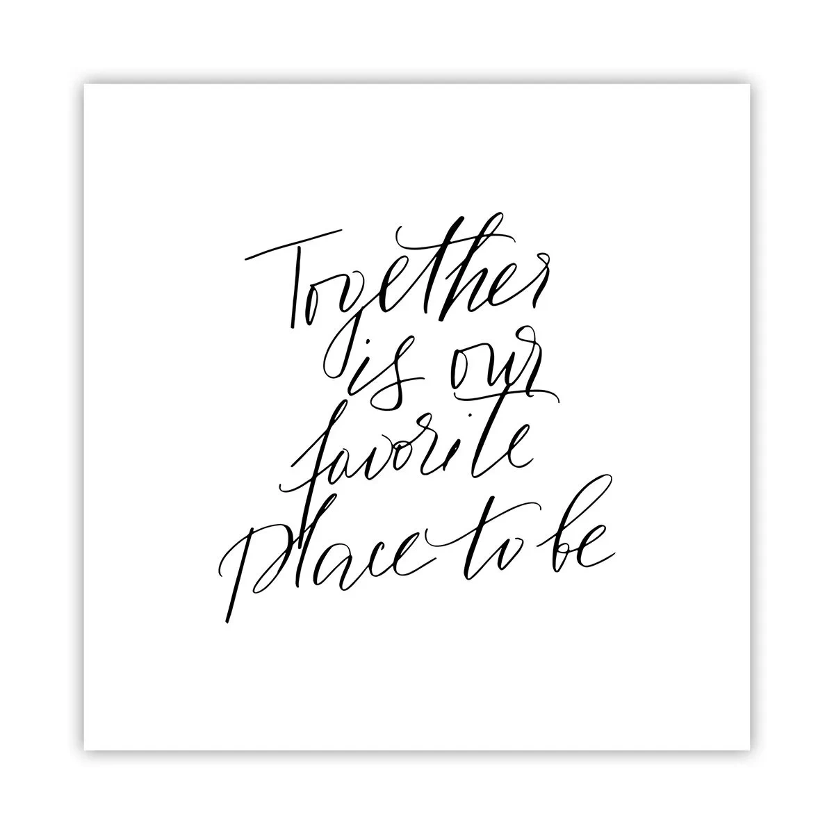 Poster - Anche tu lo senti? - 60x60 cm