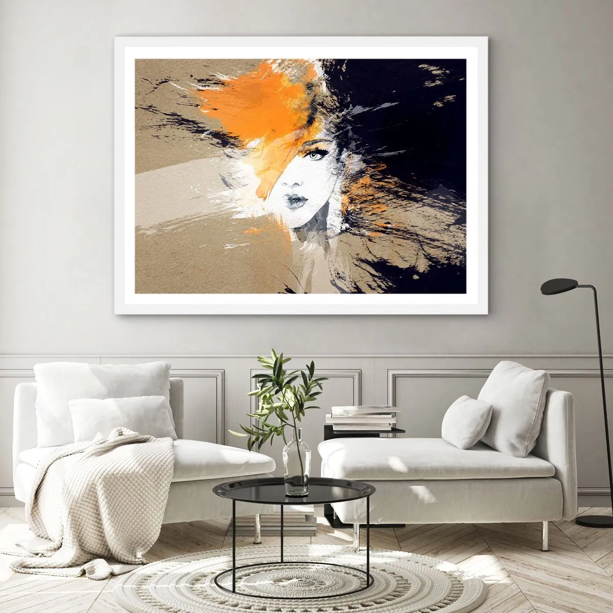 Poster in cornice bianca - E la luce fu - 40x30 cm
