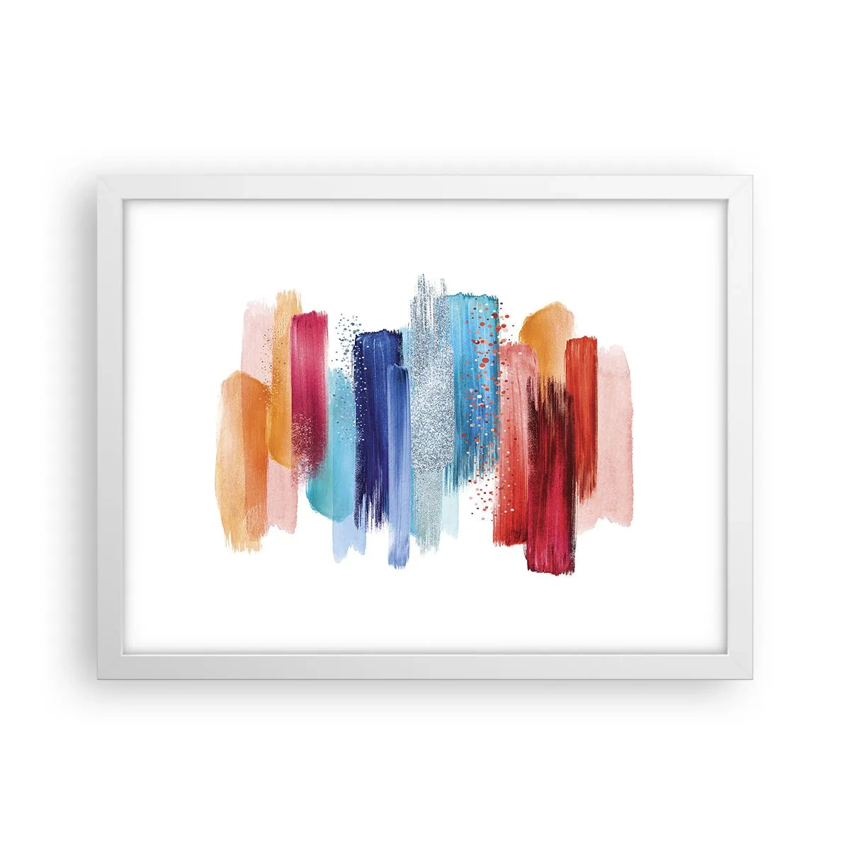 Poster in cornice bianca - In alto e in basso - 40x30 cm