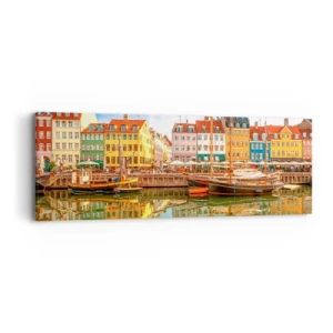 Quadro su tela - Stampe su Tela - Sull'acqua liscia come uno specchio - 90x30 cm