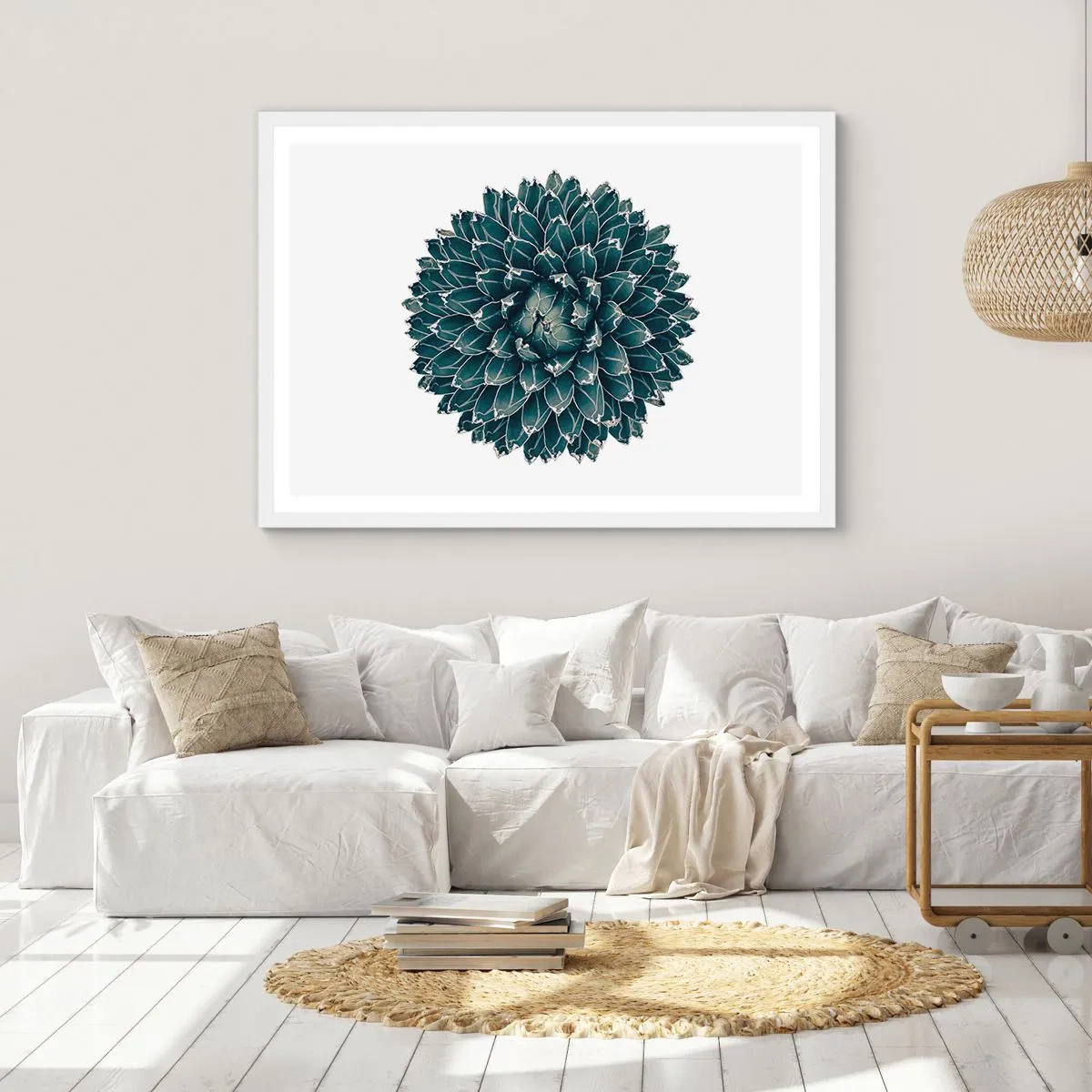 Poster in cornice bianca - La stella del deserto - 70x50 cm