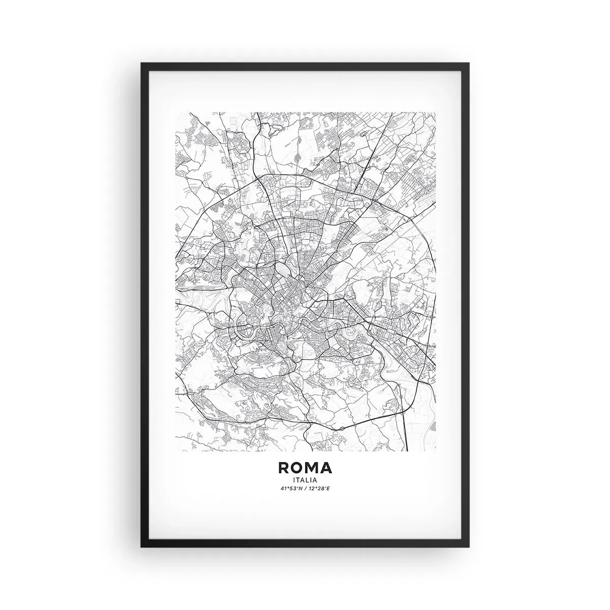 Poster in cornice nera - L'anello romano - 61x91 cm