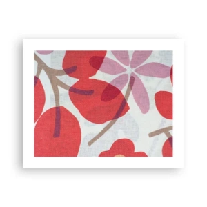 Poster - Composizione di fiori in rosa - 50x40 cm