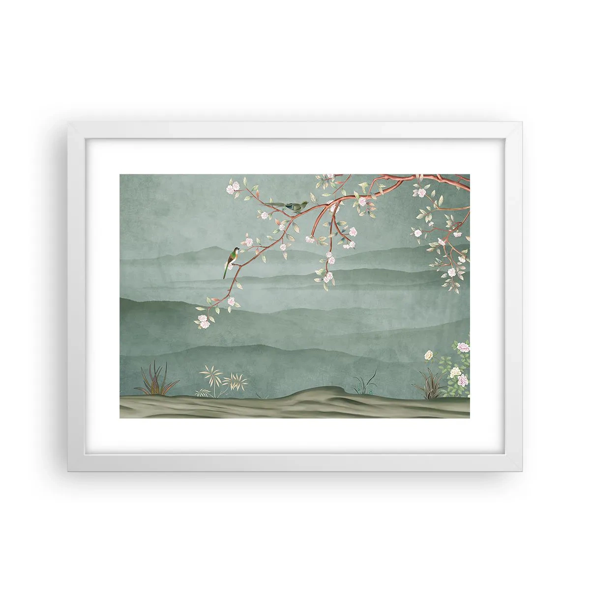 Poster in cornice bianca - Eccoti primavera - 40x30 cm