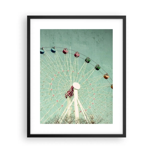 Poster in cornice nera - Venite a divertirvi - 40x50 cm