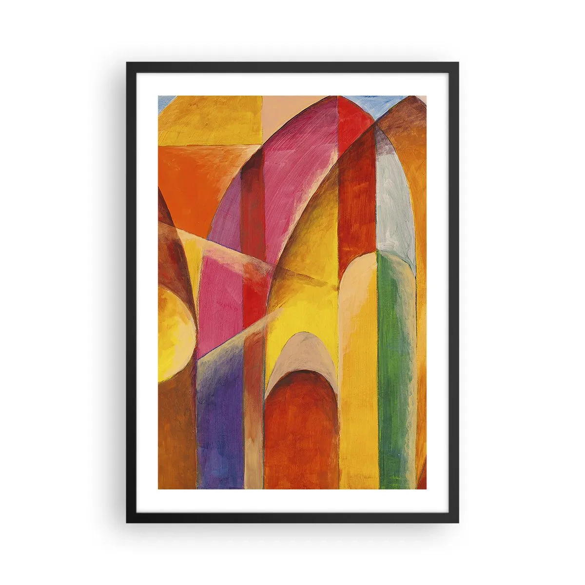 Poster in cornice nera - La cattedrale del sole - 50x70 cm
