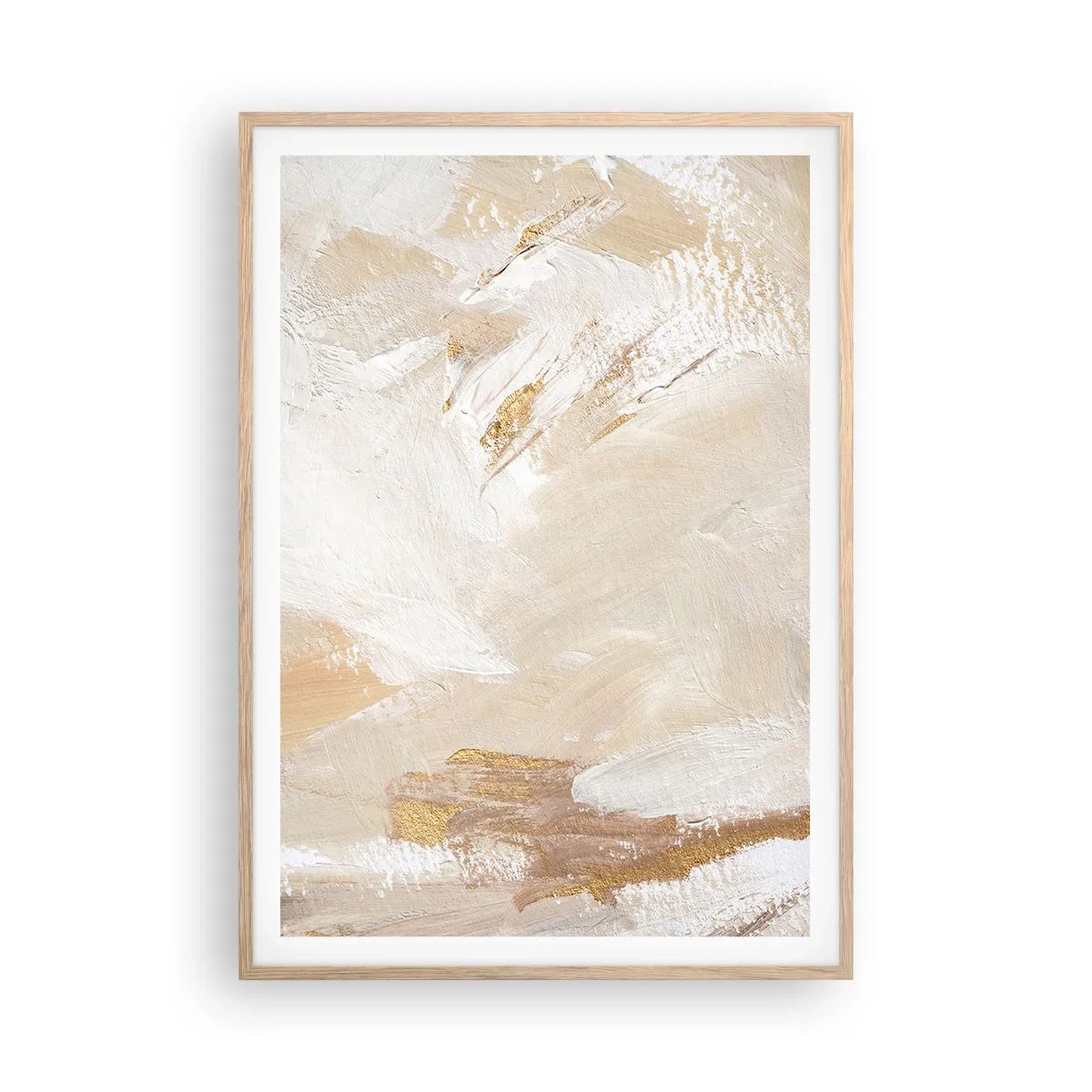 Poster in cornice rovere chiaro - Composizione pastello - 70x100 cm