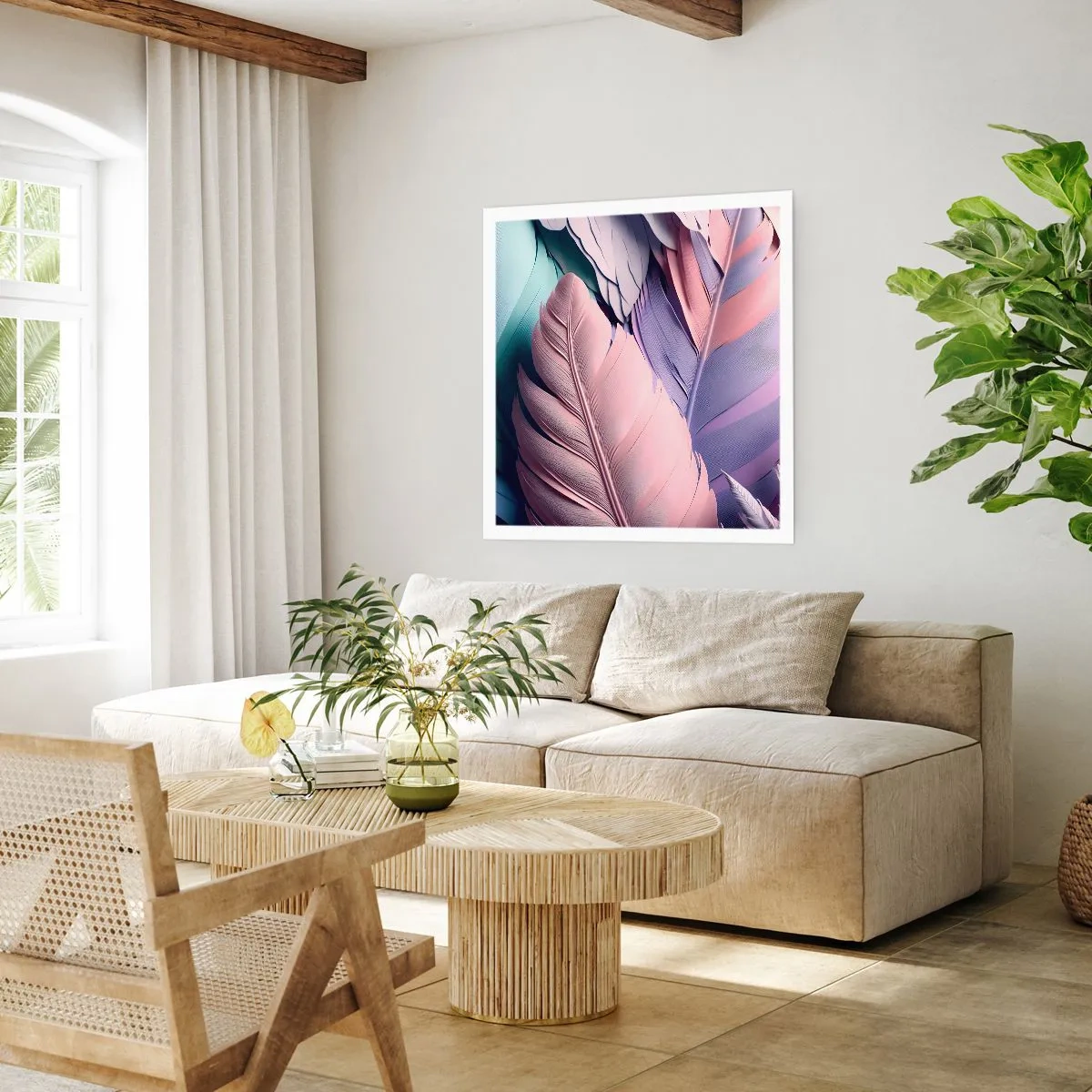 Poster - Eleganza per uccelli - 40x40 cm