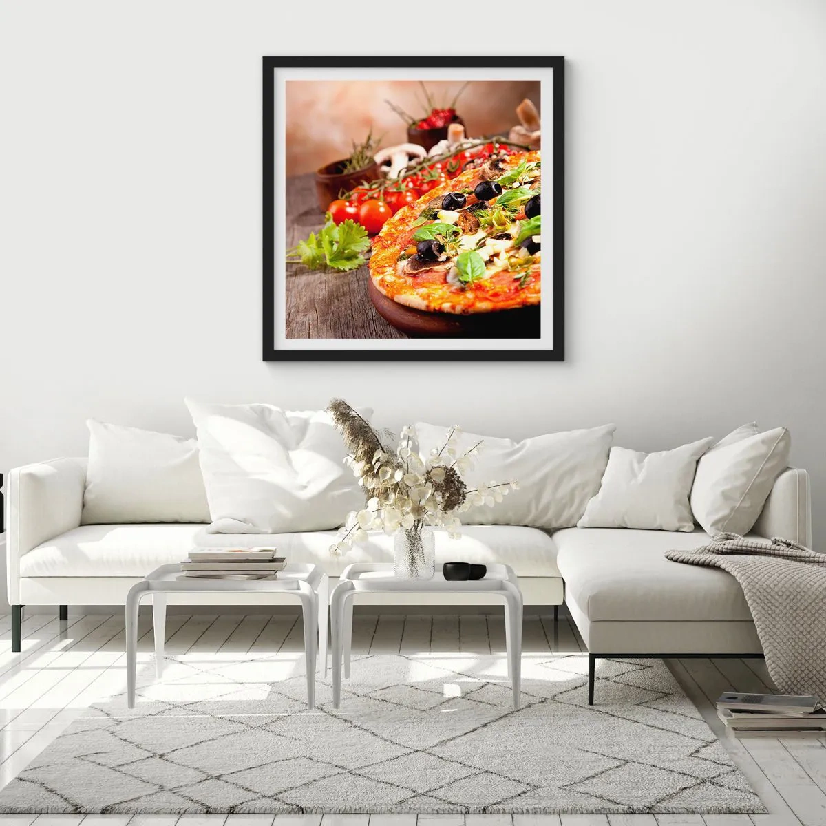 Poster in cornice nera - Con ingredienti tellurici - 50x50 cm