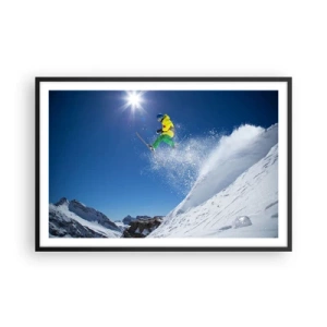 Poster in cornice nera - Ballando con i monti - 91x61 cm