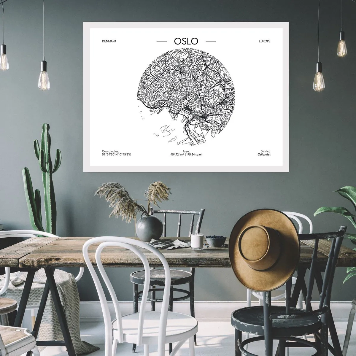 Poster - Anatomia di Oslo - 91x61 cm