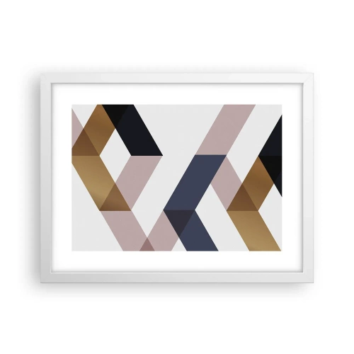 Poster in cornice bianca - Piani e angoli - 40x30 cm