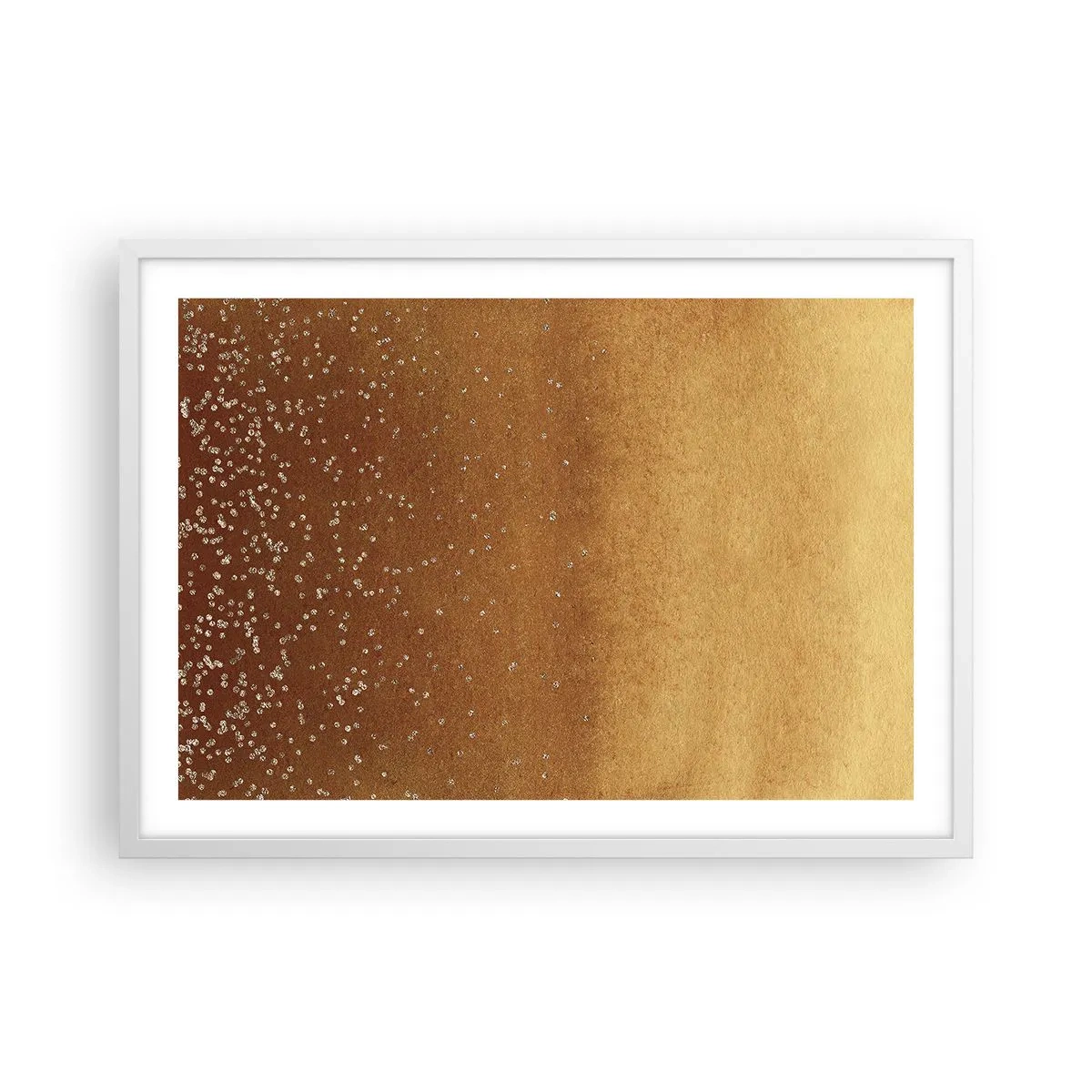 Poster in cornice bianca - La nascita della luce - 70x50 cm