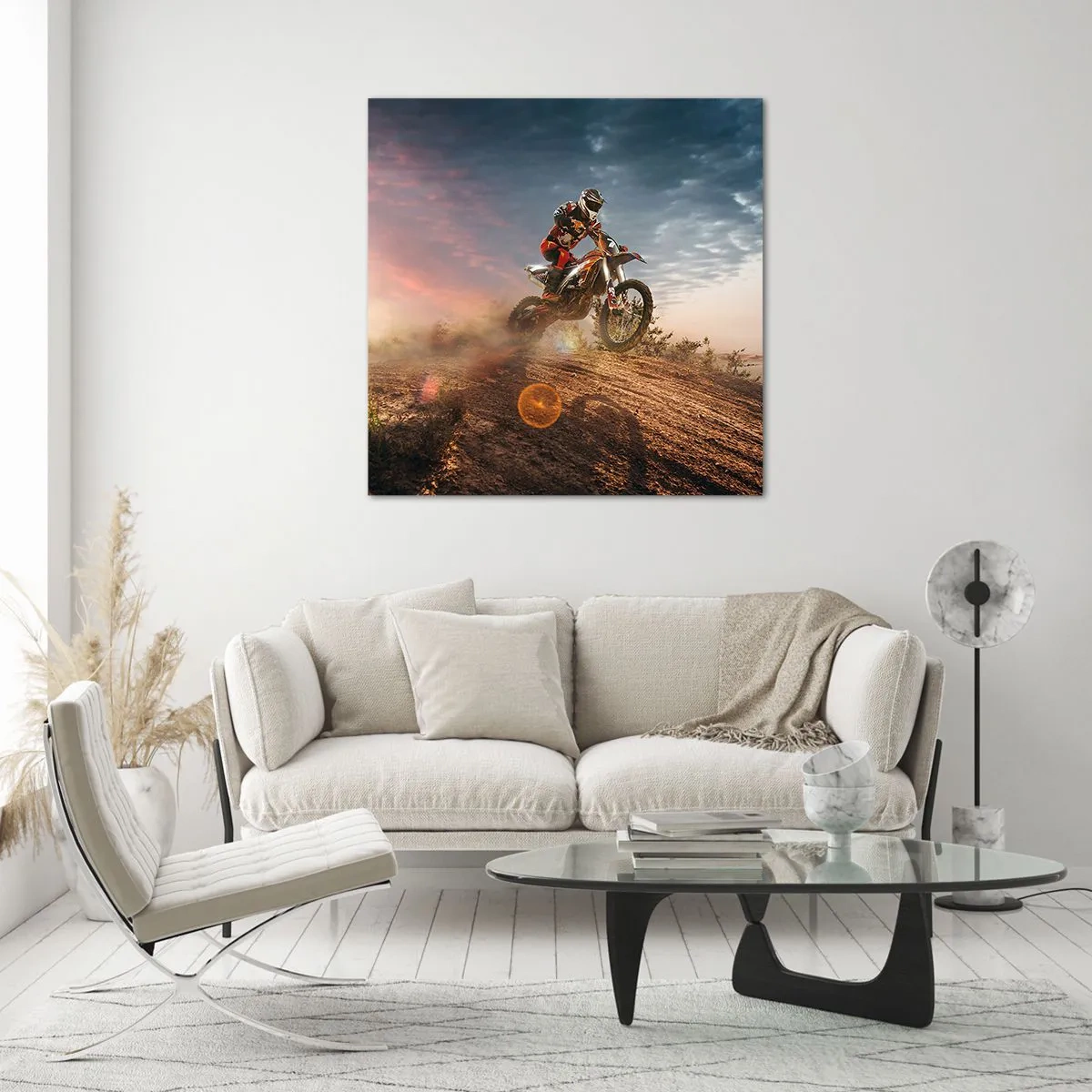 Quadro su vetro - Verso la vittoria - 40x40 cm