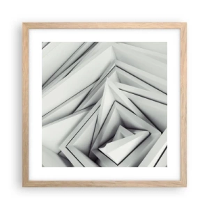 Poster in cornice rovere chiaro - Germogli spigolosi - 40x40 cm