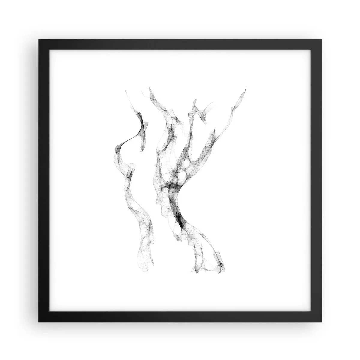 Poster in cornice nera - Bella e forte - 40x40 cm