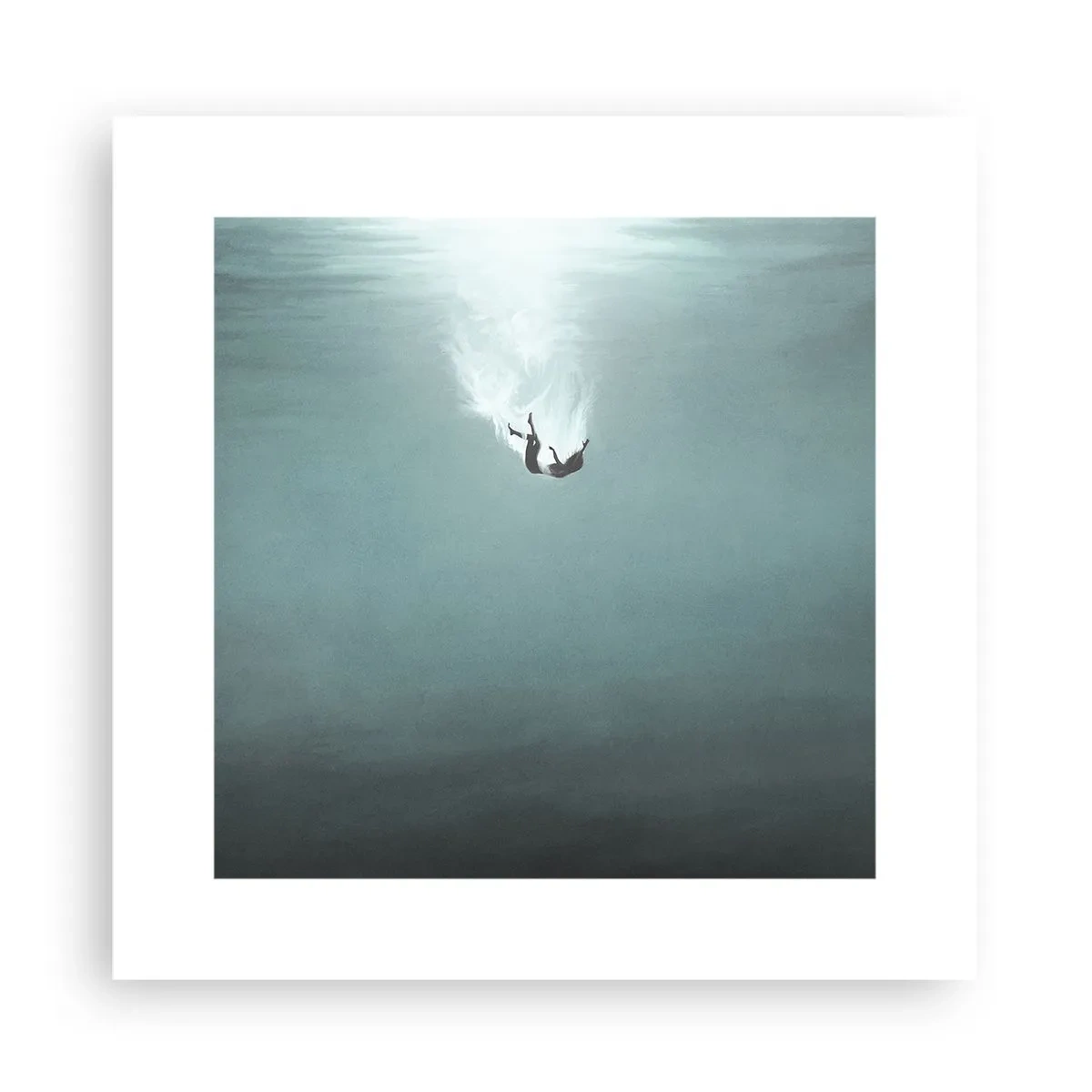 Poster - Nell'abbraccio dell'oceano - 30x30 cm