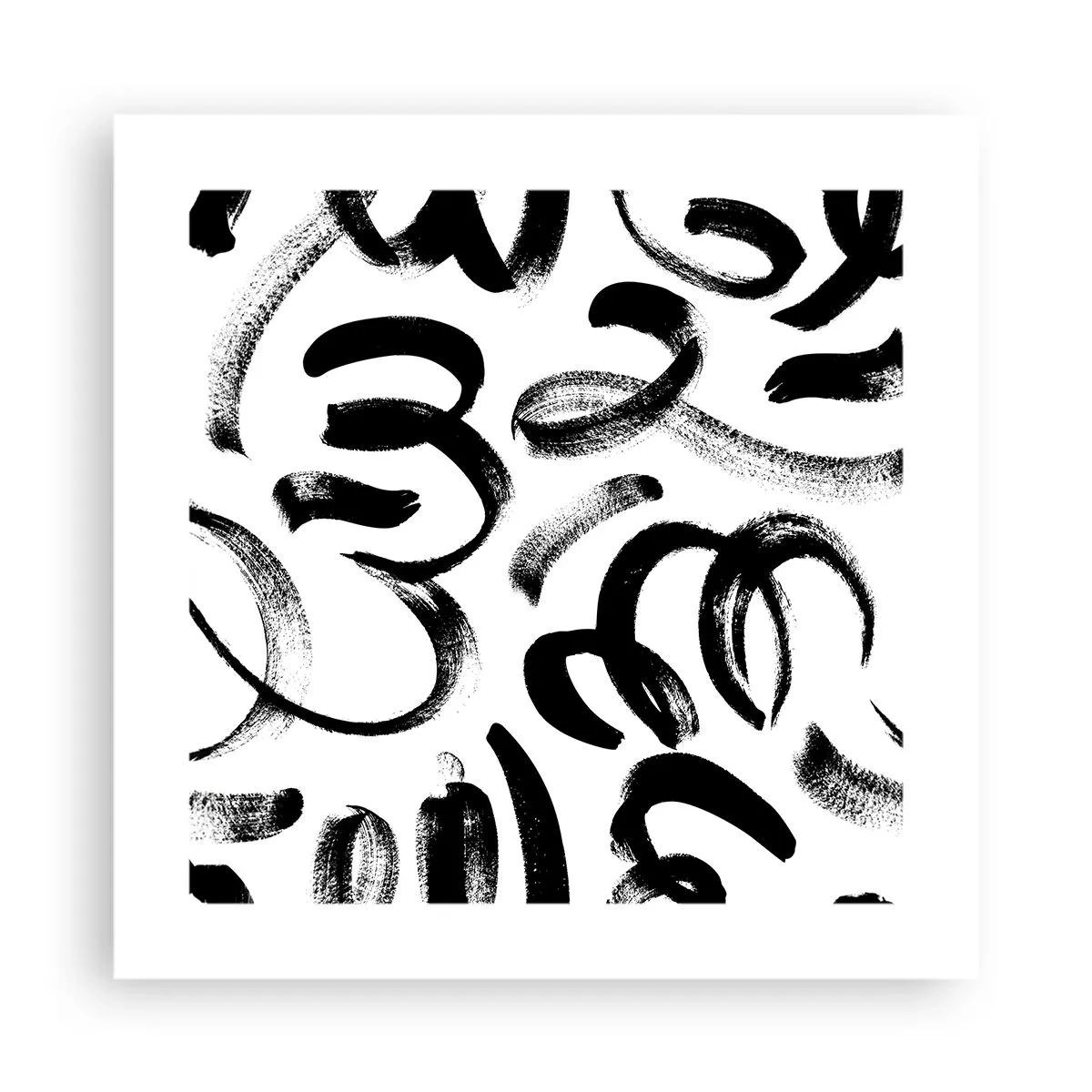 Poster - Nero su bianco - 40x40 cm