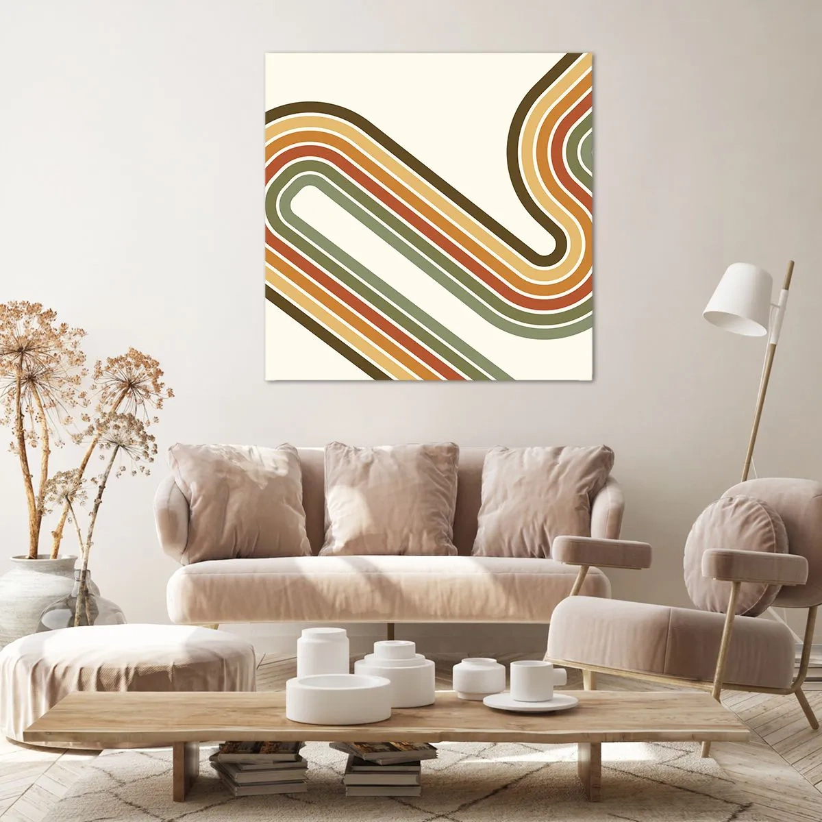 Quadro su tela - Stampe su Tela - Zig zag fino alla meta - 60x60 cm