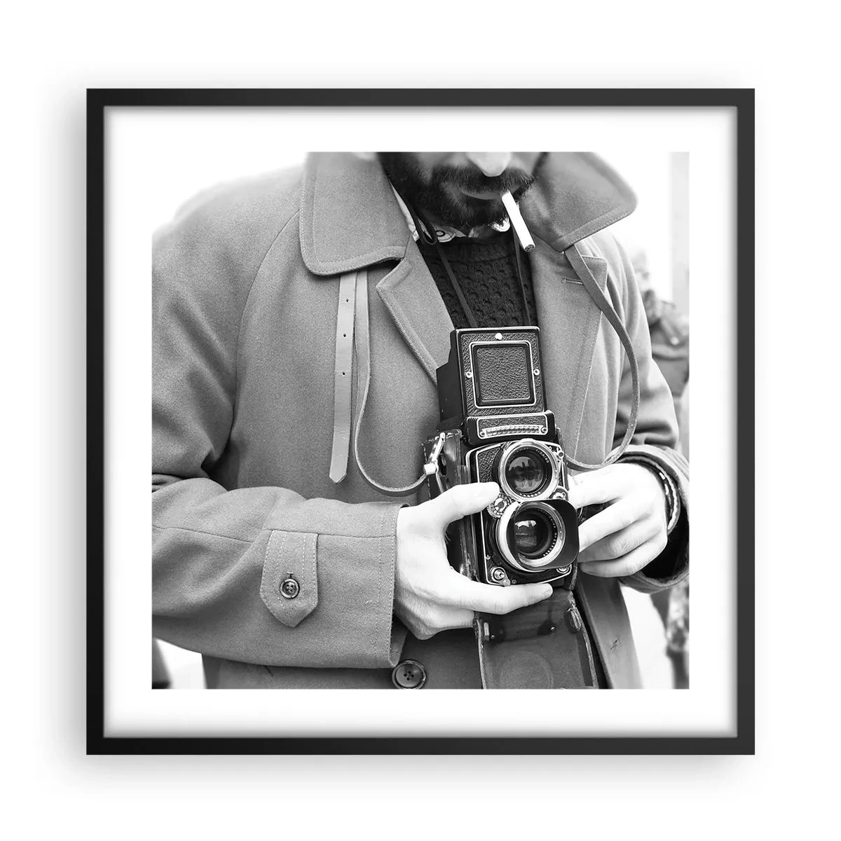Poster in cornice nera - In stile retro - 50x50 cm