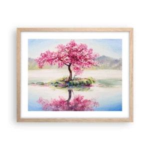 Poster in cornice rovere chiaro - La festa della primavera - 50x40 cm