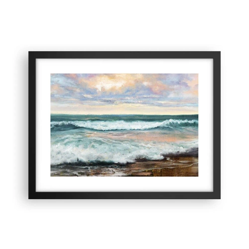 Poster in cornice nera - Dove l'anima si calma - 40x30 cm