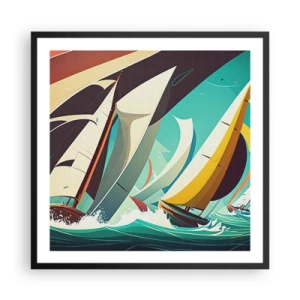 Poster in cornice nera - Compagne degli elementi - 60x60 cm