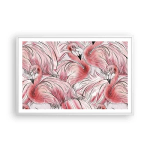 Poster in cornice bianca - Corpo di ballo alato - 91x61 cm