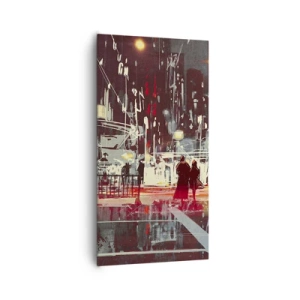Quadro su tela - Stampe su Tela - Viaggio nella grande città - 65x120 cm