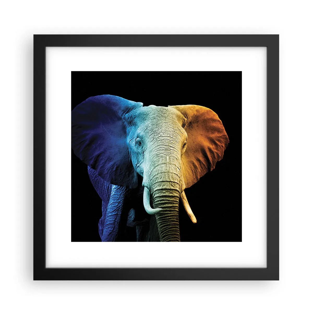 Poster in cornice nera - Eccentrico, non strano - 30x30 cm