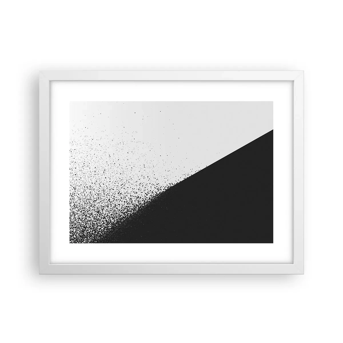 Poster in cornice bianca - Più veloce, sempre di più - 40x30 cm