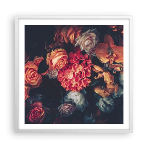 Poster in cornice bianca - Come i maestri olandesi - 60x60 cm