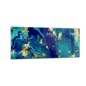 Quadro su vetro - Petali di sole - 100x40 cm