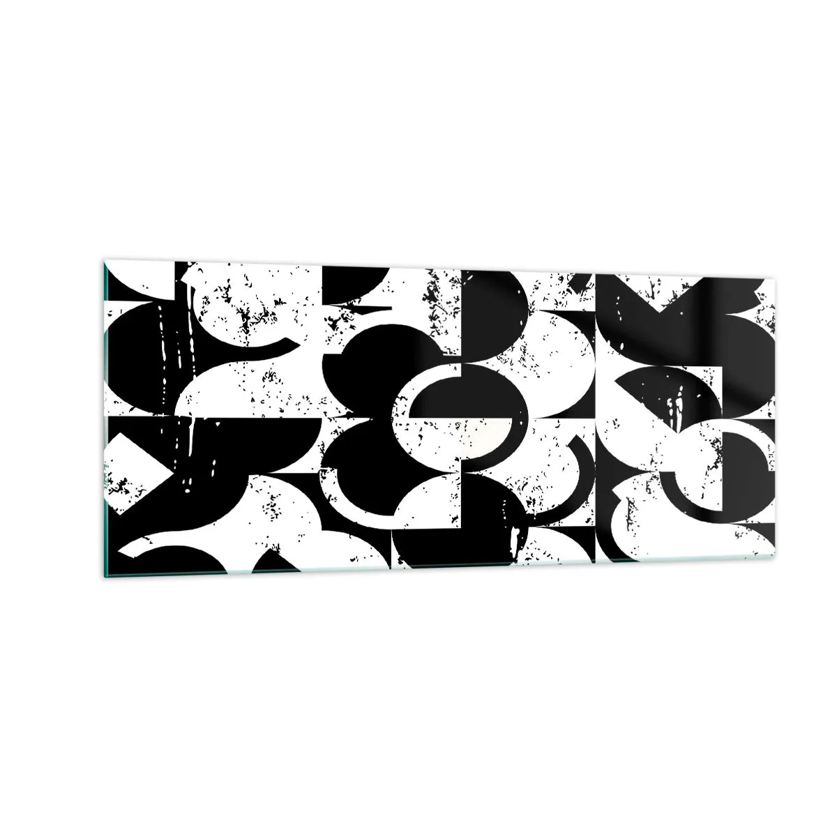 Quadro su vetro - Il bianco è bianco, il nero è nero - 100x40 cm