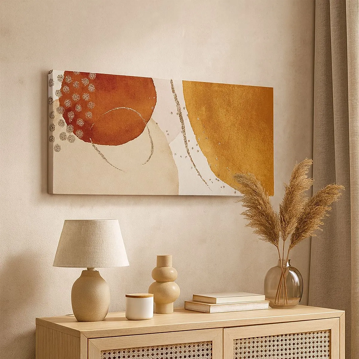 Quadro su tela - Stampe su Tela - Rotondità e movimento - 100x40 cm