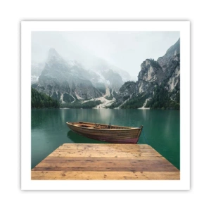 Poster - E attorno le fiere rocce - 60x60 cm