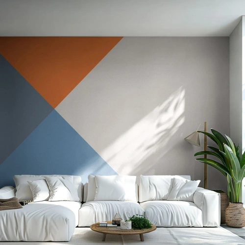 Fotomurali Premium Sand - Ad angolo... - Astrazione, Pezzo, Arte Moderna - 350x256 cm
