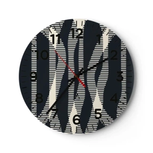 Orologio da parete - Orologio in Vetro - Tentativo di rompere l'oscurità - 40x40 cm