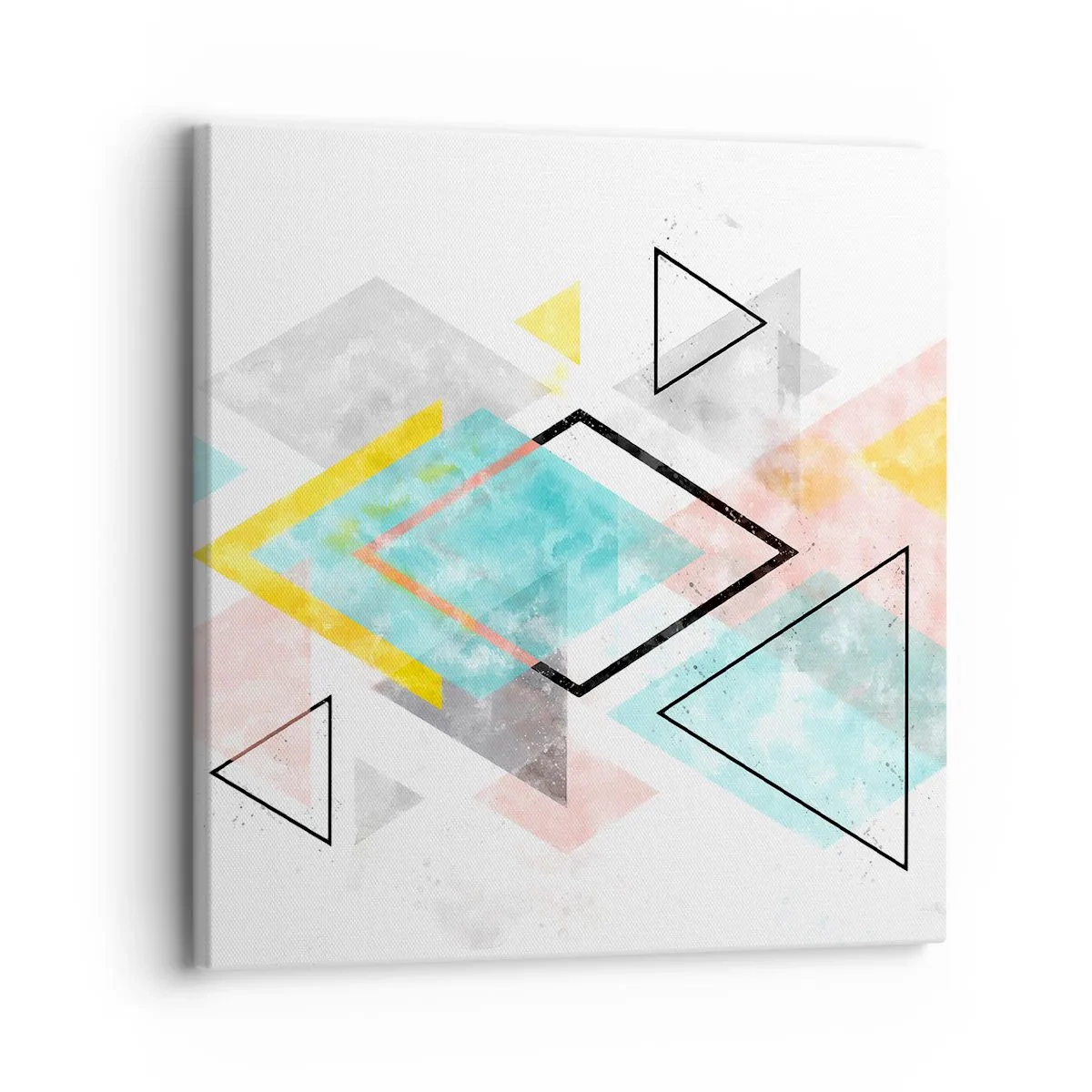 Quadro su tela - Stampe su Tela - Gioco geometrico - 30x30 cm