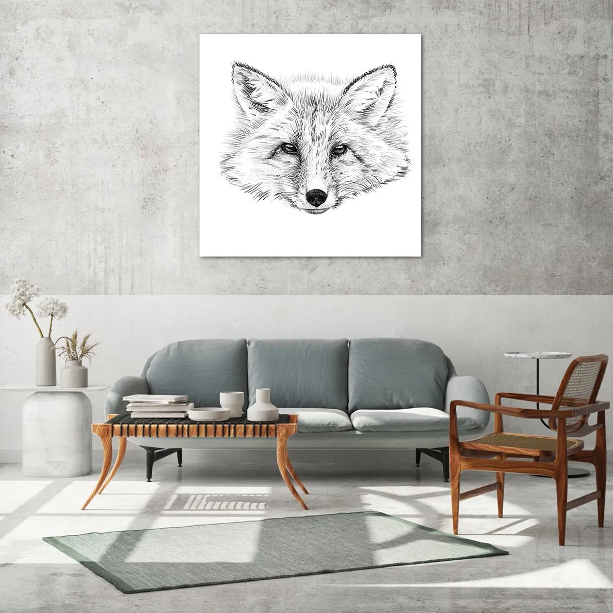 Quadro su vetro - Questi occhi possono mentire? - 70x70 cm