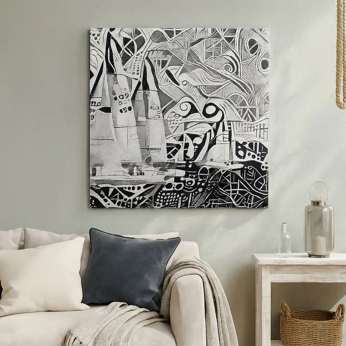 Quadro su tela - Stampe su Tela - Tra le onde - 30x30 cm