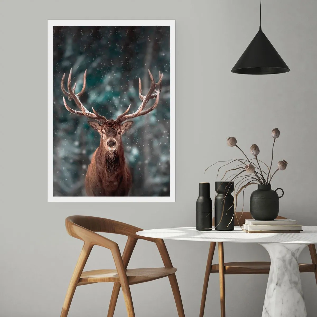 Poster - Il re del bosco incoronato - 40x50 cm