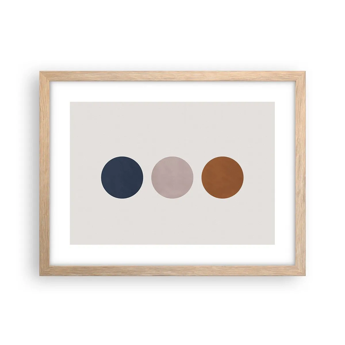 Poster in cornice rovere chiaro - Simbolo di perfezione - 40x30 cm